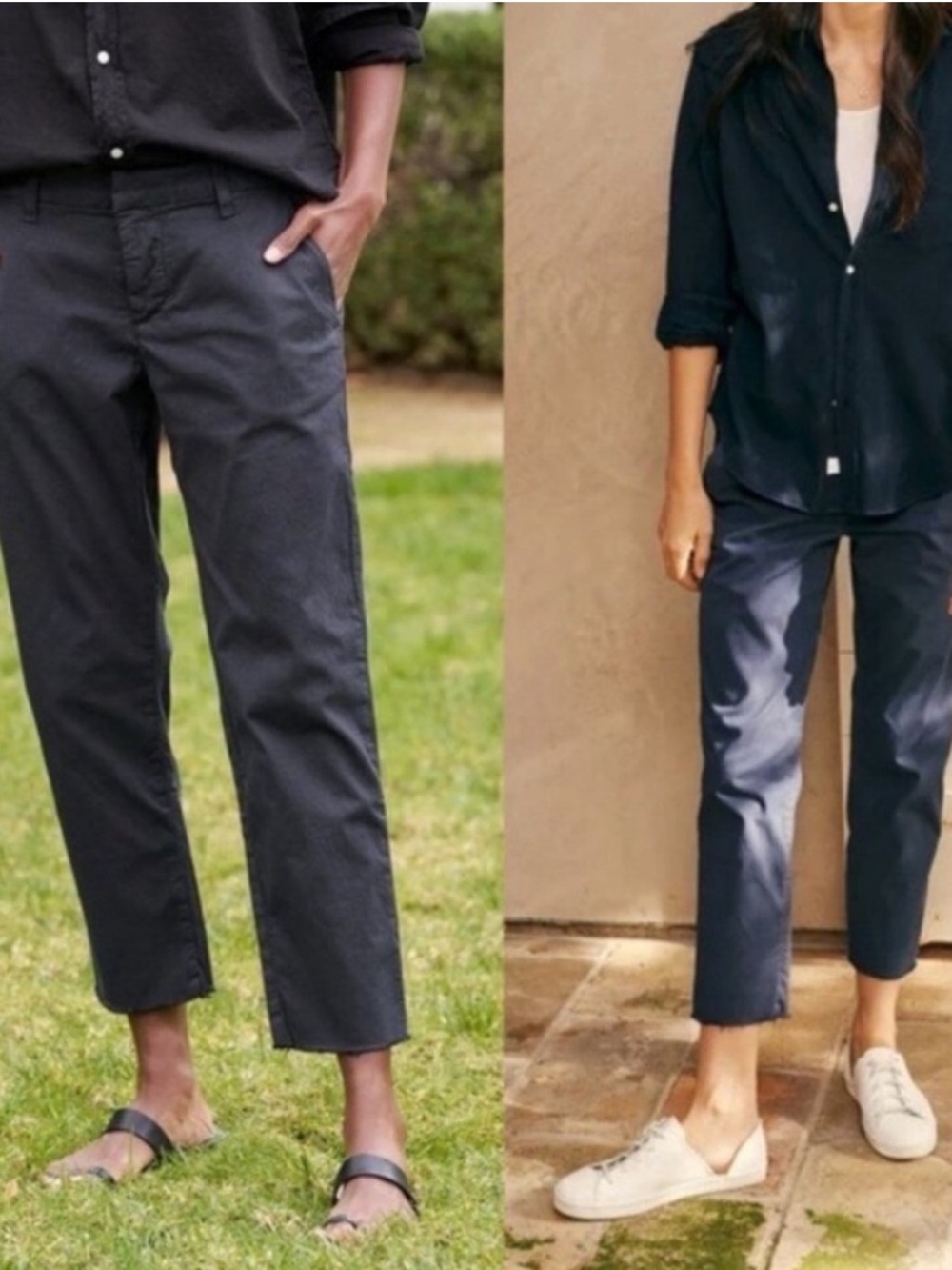 Frank & Eileen Chino Pants Wicklow Twill in Washed Black